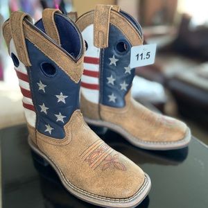 Kids cowboy boots - American themed size 11.5T